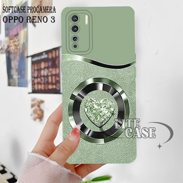 Case Oppo Reno 3 4G - Oppo A91 Case Lentur Motif bulat Fashion Case Aesthetic