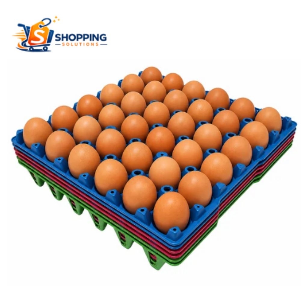 Paket (6Pcs) Egg Tray Plastik Tempat Telur, Rak Tatakan Telor Plastik 30 Butir