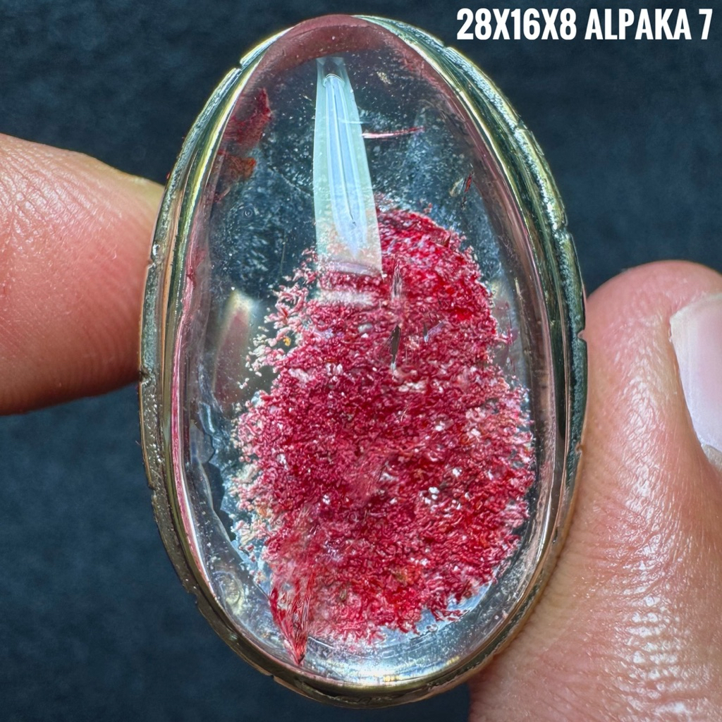 Cincin Batu Akik Natural Kecubung Karang