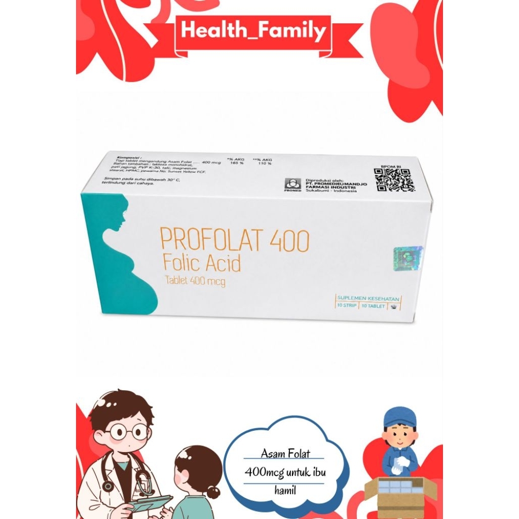 PROFOLAT 400MCG | ASAM FOLAT IBU HAMIL/PROMIL