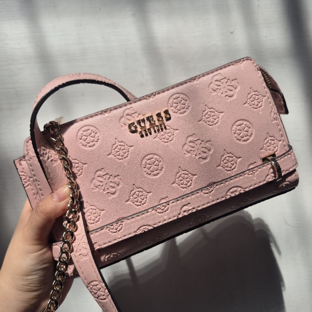 Preloved tas Guess Zarela Mini Top Zip Crossbody