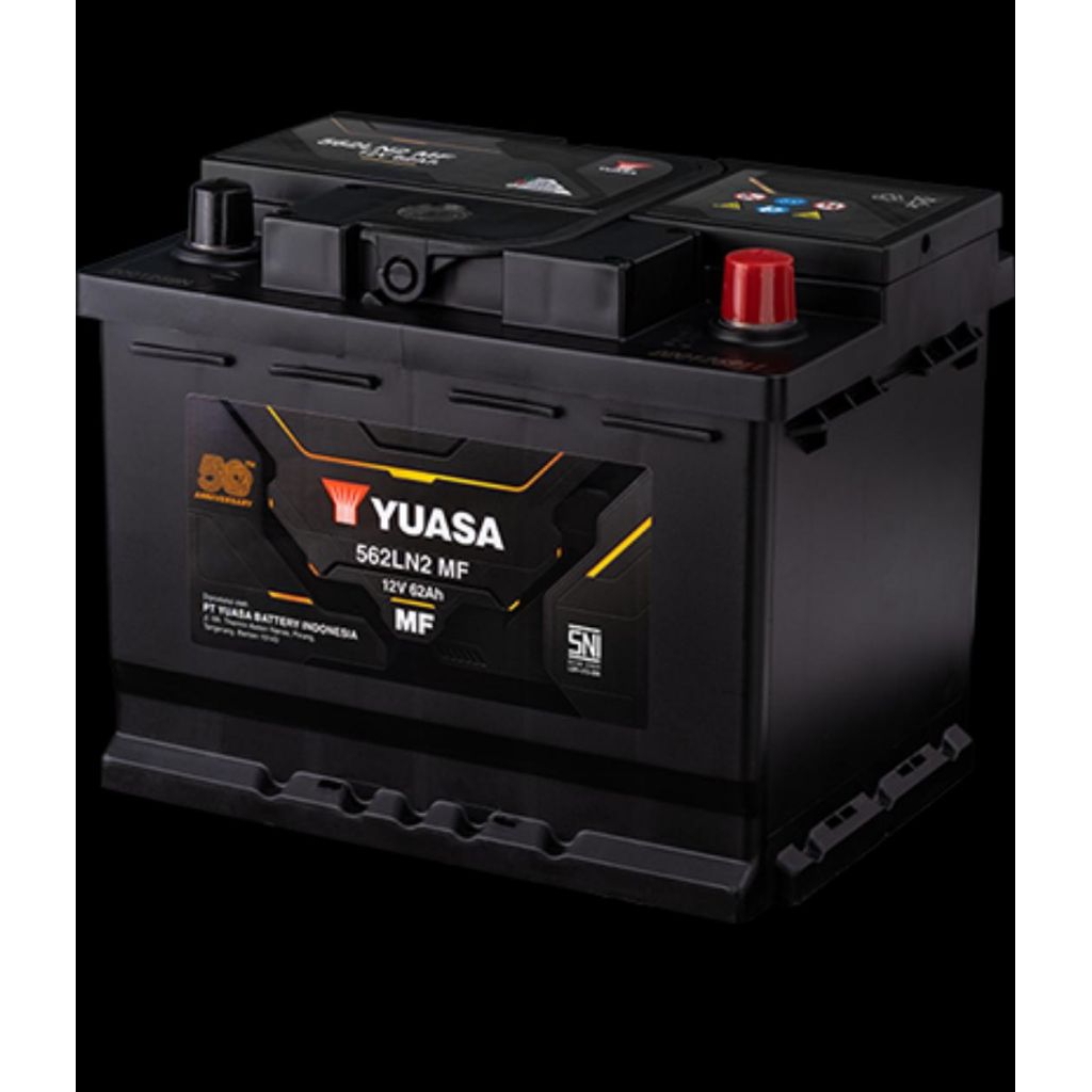 AKI BATERAI MOBIL KERING YUASA LN2 562LN2 DIN62 12V 60AH REBORN BENSIN CHERRY ZENIX