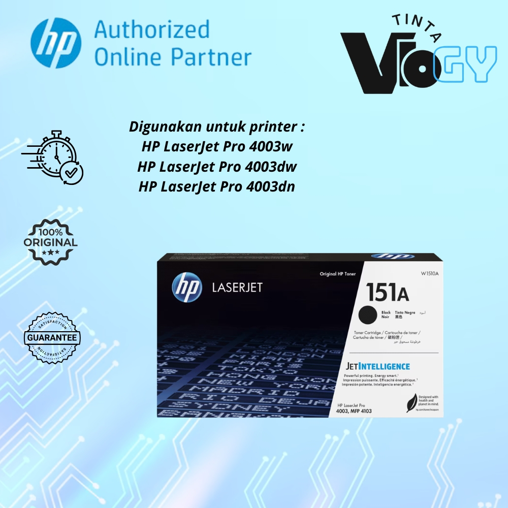 TONER HP 151A BLACK ORIGINAL LASERJET CARTRIDGE W1510A