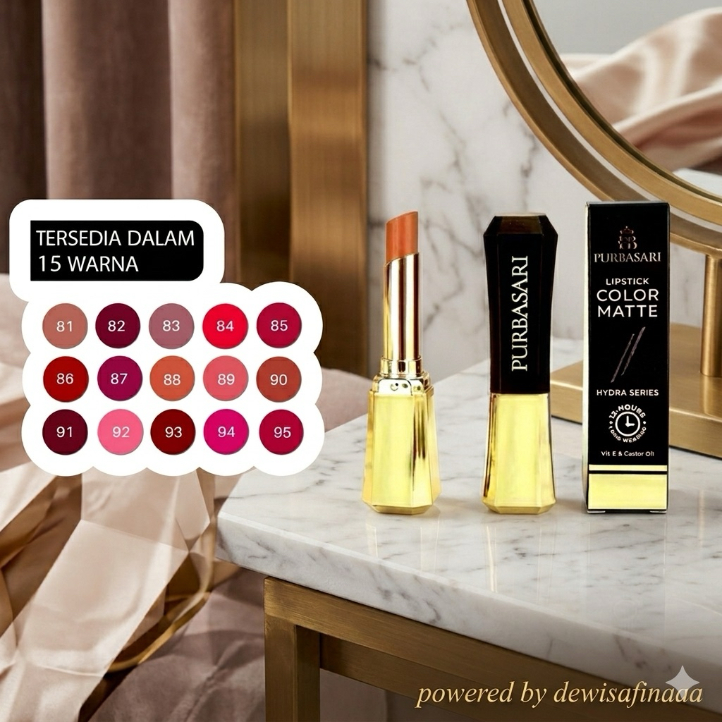 PURBASARI LIPSTICK COLOR MATTE / Lipstick Matte Purbasari