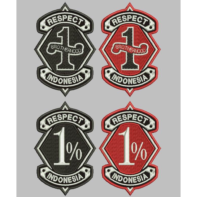 PATCH BORDIR-RESPECT BROTHERHOOD INDONESIA HIGH QUALITY PATCH EMBROIDERY