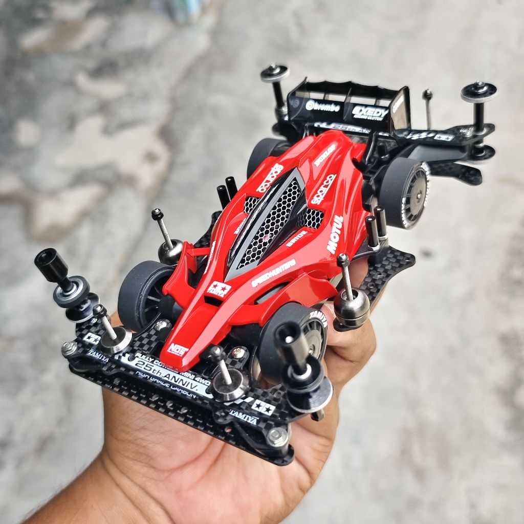 TAMIYA B-max Gp Aero Avante Red Edition Repaint  AR Chasis RTR