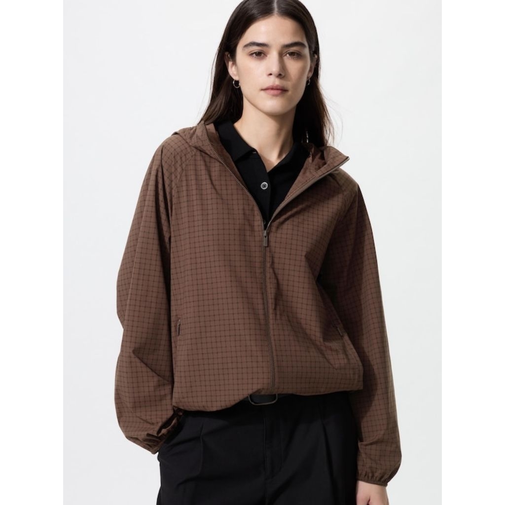 UNIQLO Jaket Parka Saku UV PROTECTION Water Repellent Jacket ORIGINAL