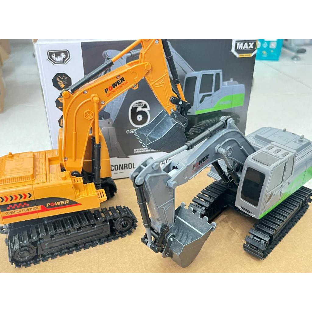 Mainan RC Excavator Power 6 Channel Mainan Remote Control Anak