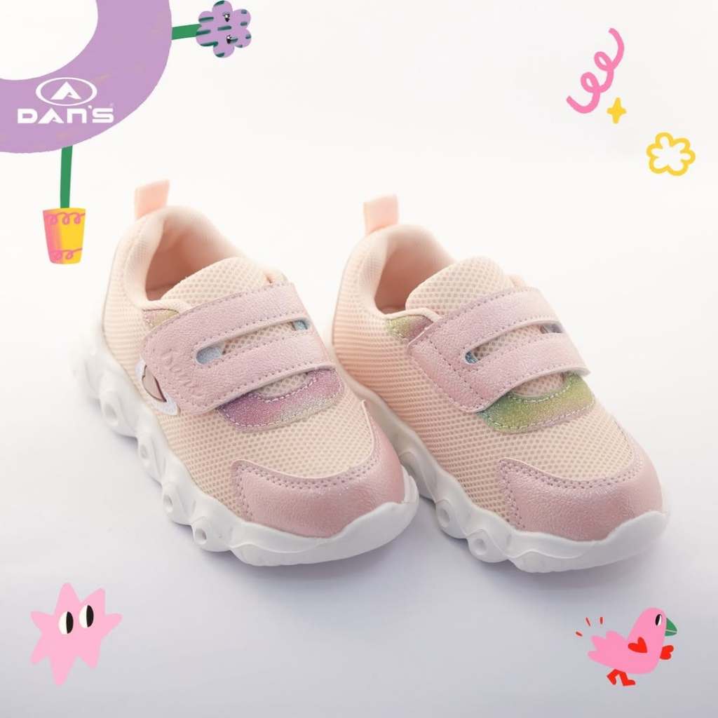 DANS Sepatu Sneakers Anak Perempuan Merida Lampu LED Original Flexible Outsole Comfort Insole Breath