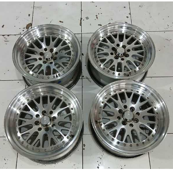VELG MOBIL BEKAS RACING CCW R16X7/8 PCD 4X100/4X114 ET20/25 LIKE NEW