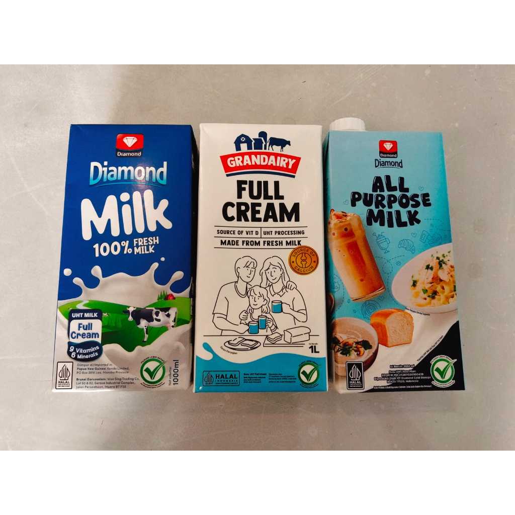 Susu UHT full cream plain
