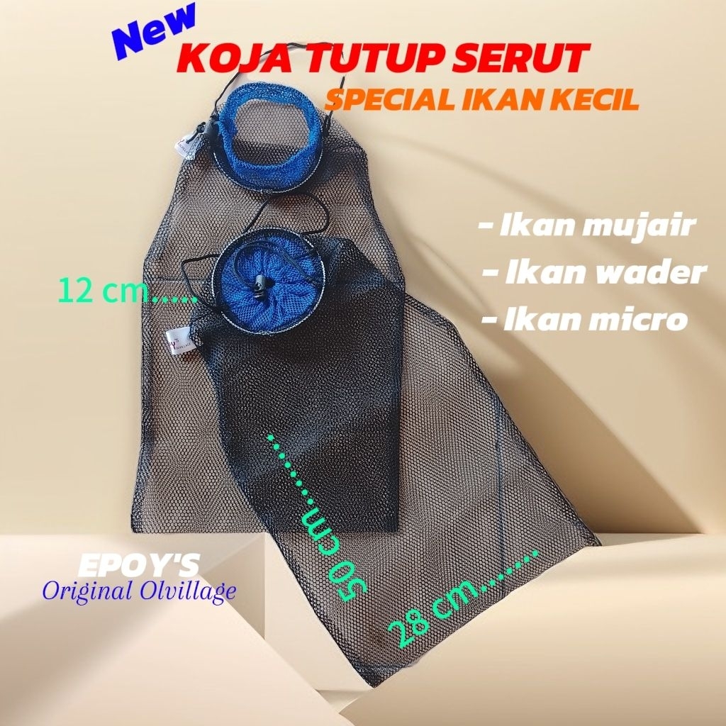 EPOY'S Koja ikan kecil taliserut.korang ikan wader nilem bahan jala tawon kuat terbaru terlaris