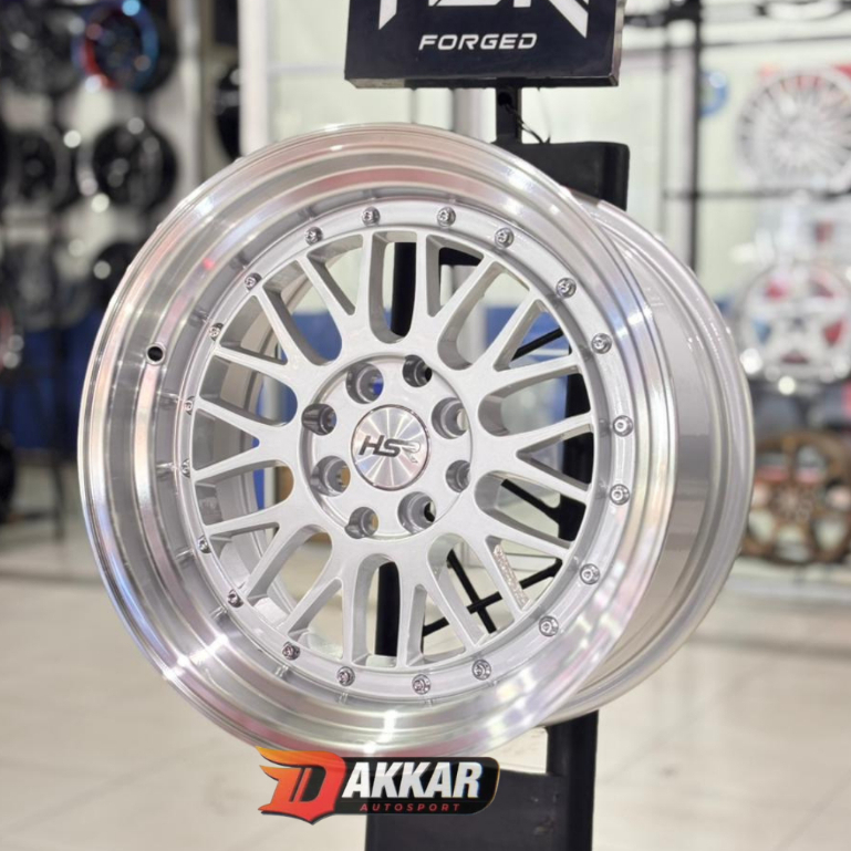 Velg mobil racing BBS LM RING 16 HSR LEMANS pcd 4x100-4x114 for yaris,kijang lgx,mobilio R16 silver