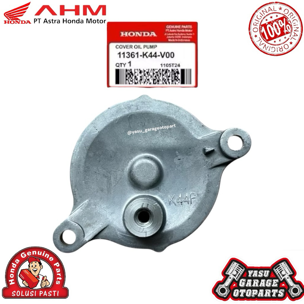 11361K44V00 Cover Tutup Magnet Pompa Oli Beat Scoopy Vario 110 LED  FI ESP ORI AHM 11361-K44-V00