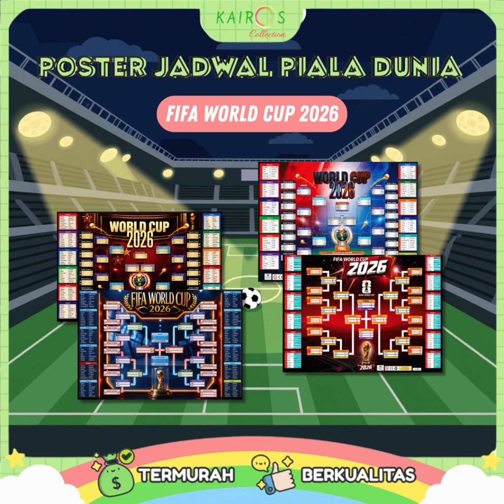 Poster Landscape Jadwal Piala Dunia Fifa World Cup 2026 Full