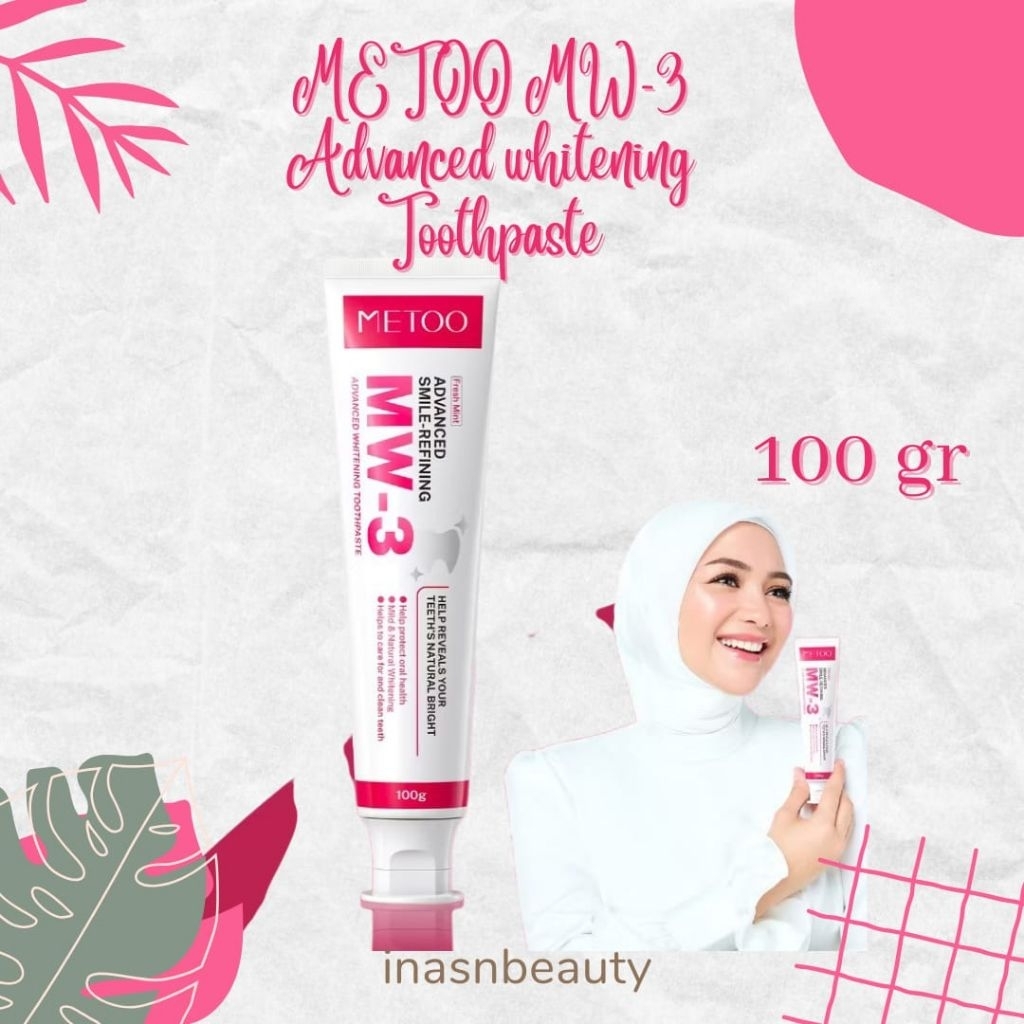 METOO MW-3 Pasta Gigi Pemutih Probiotik , Memutihkan Gigi Alami
