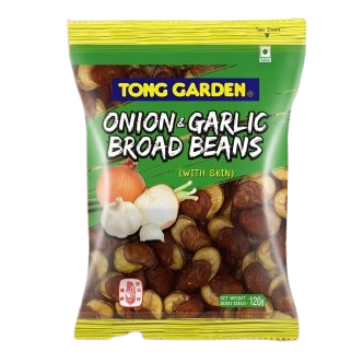 Tong Garden Broad Bean Onion & Garlic Flavor / Kacang Koro Rasa Bawang 120 Gr