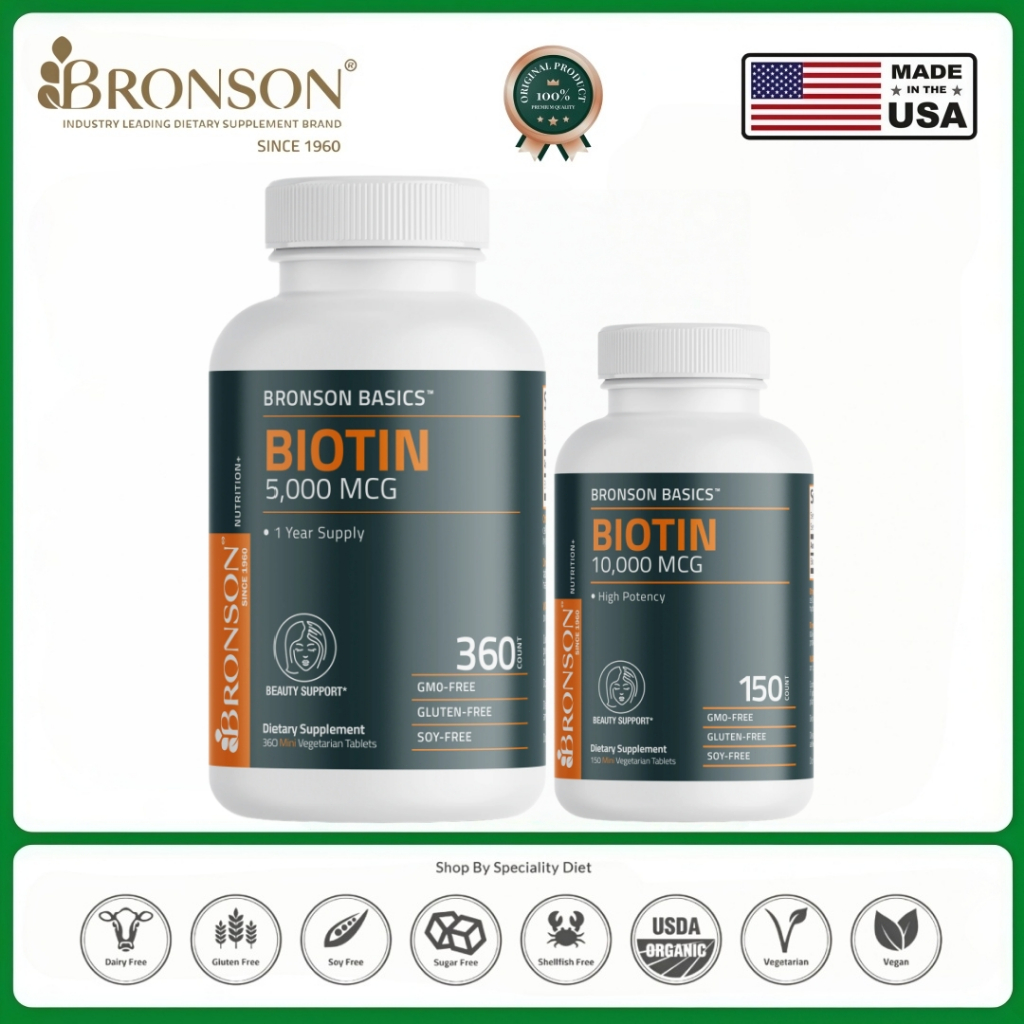 Bronson BASICS Biotin 5000MCG / 10000MCG