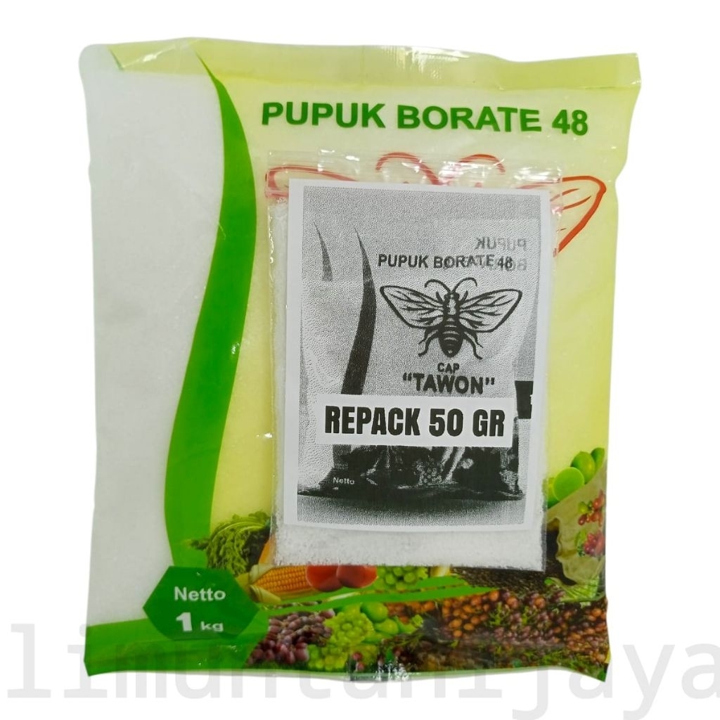 Pupuk Boron / Borate 48 Cap Tawon Isi 50 GR Kemasan REPACK Original 100 % By Limuntani