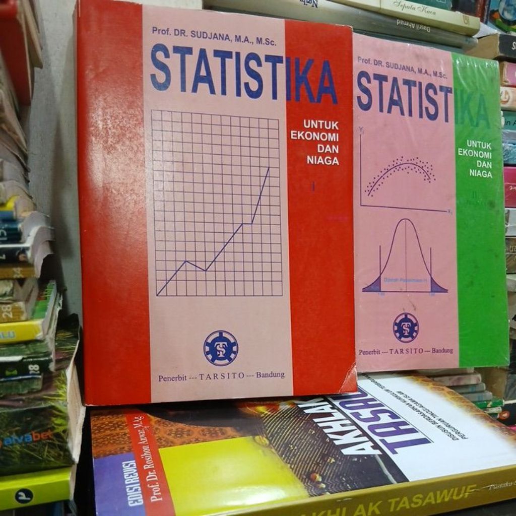 Statistika untuk Ekonomi Dan Niaga Jilid 1 dan 2 Prof. Dr. Sujana Buku Bekas