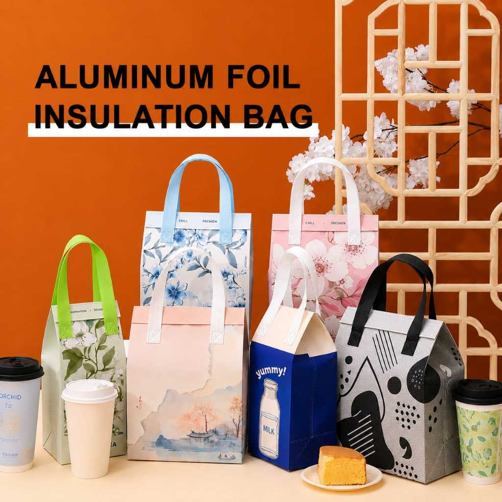INSULATION THERMAL BAG COOLER BAG TAS THERMAL ALUMINIUM TAHAN PANAS DINGIN GOODIE BAG TAS MAKANAN BE