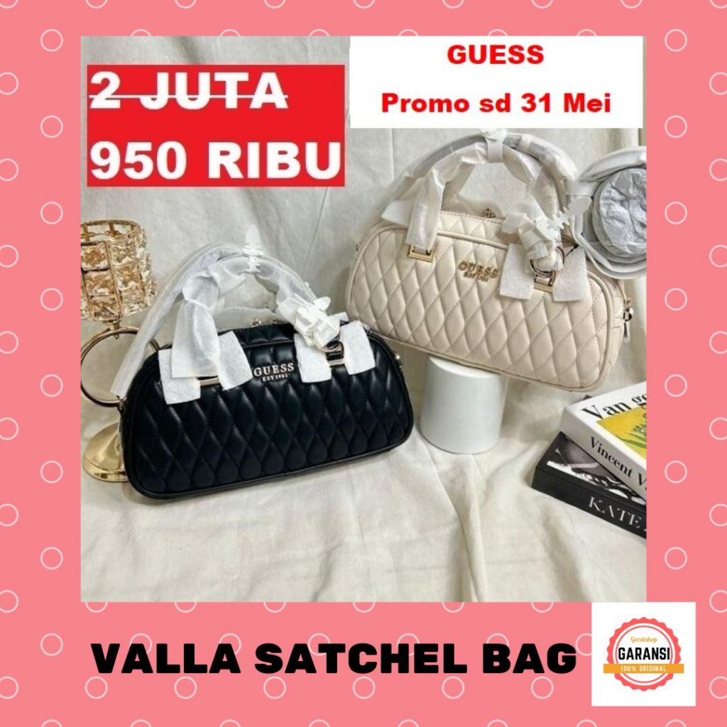 Tas Guess seri VALLA satchel bag 100% Original Store