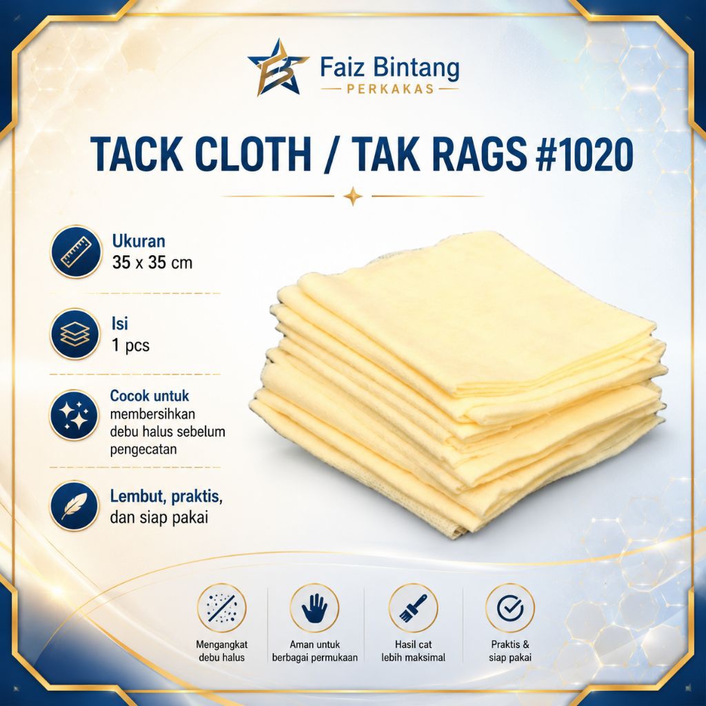 Tack Cloth Gramos TAKrags Original |35 x35 cm 1020 Asli - Kain Anti Debu untuk Finishing Cat | Harga