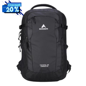 Baru Tas Ransel  Eiger Kanawa Commute 28 1.0 Laptop Backpack Black Tas Pria Wanita Anti Air Kekinian