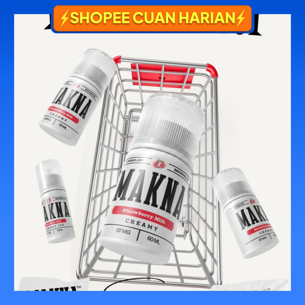 MAKNA V5 STRAWBERRY MILK SERIES FREEBASE 60ML BY UNIONLABS 100% ORIGINAL