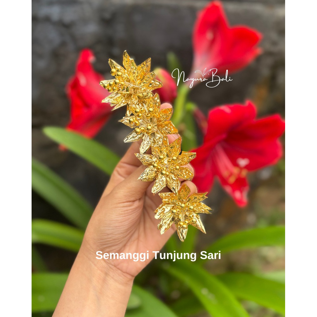 NAYURA BALI / Semanggi Tunjung Sari / Aksesoris Bali / Semanggi Bali / Semanggi Gold / Aksesoris Ram