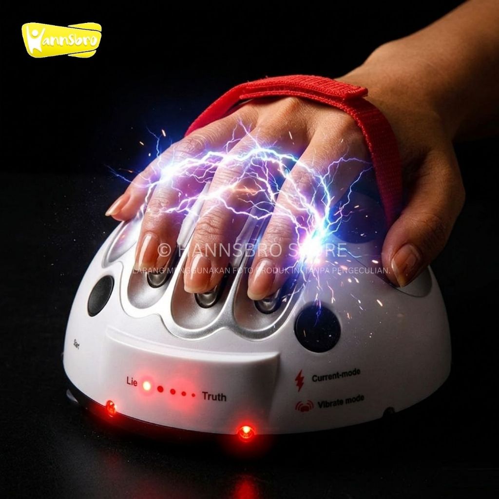 HANNSBRO Mainan Pendeteksi Kebohongan Kejut Setrum Shocking Electric Mainan Lie Detector / Mainan Al