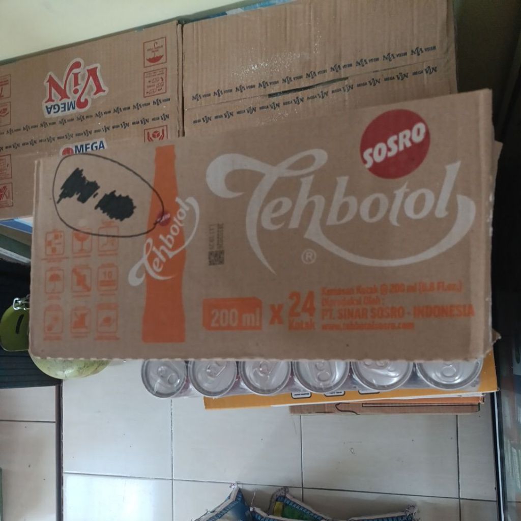teh botol Sosro 1dus  200ml x 24 kotak