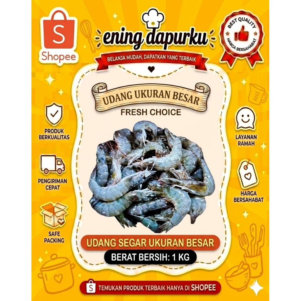 Udang Ukuran Besar 1 kg