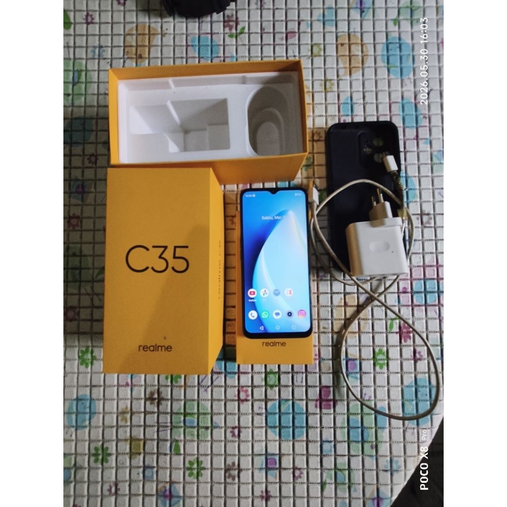 di jual hp realme C35 RAM 4 /128 Bekas
