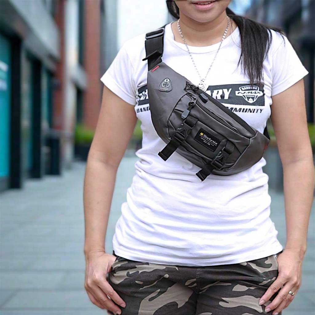 SixtySix Official-Store -OSP-02- Tas Selempang Pria  - Waistbag tas Pinggang