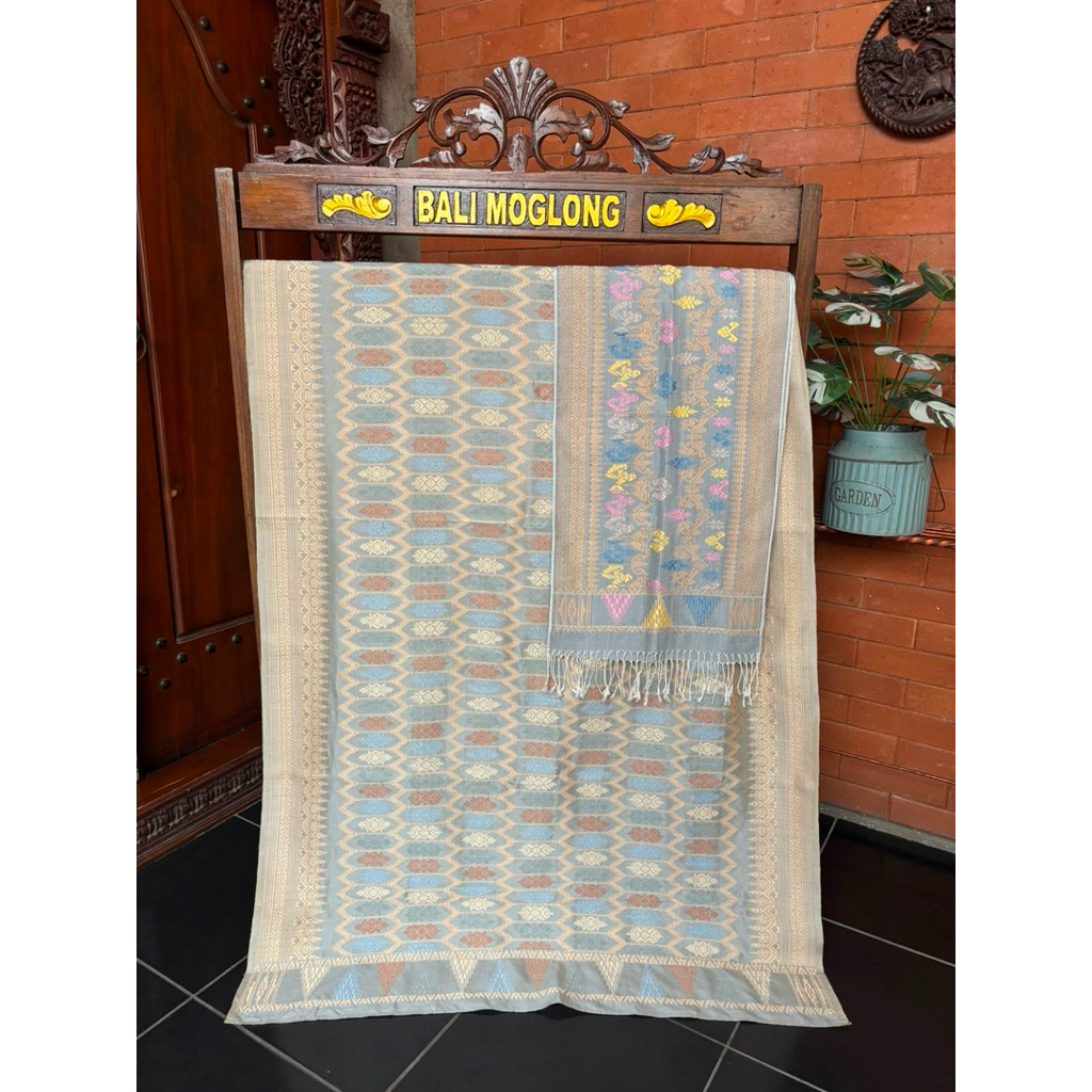 BALI MOGLONG - BUNDLE SONGKET PREMIUM SUTRA ALAM TANPA SAMBUNGAN DENGAN SELENDANG