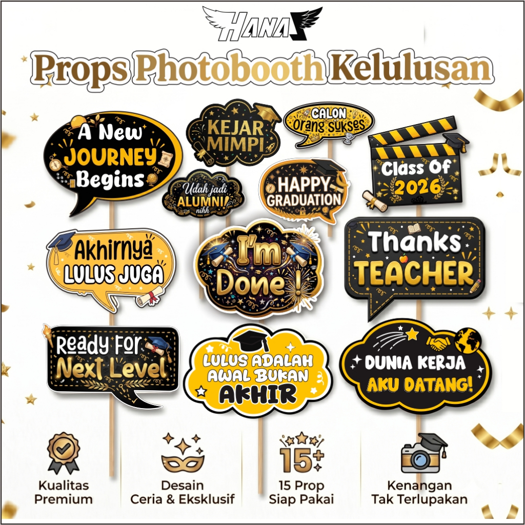 Photobooth Kelulusan | Props Photobooth Kelulusan | Props Photo Booth Kelulusan | Photobooth Custom 