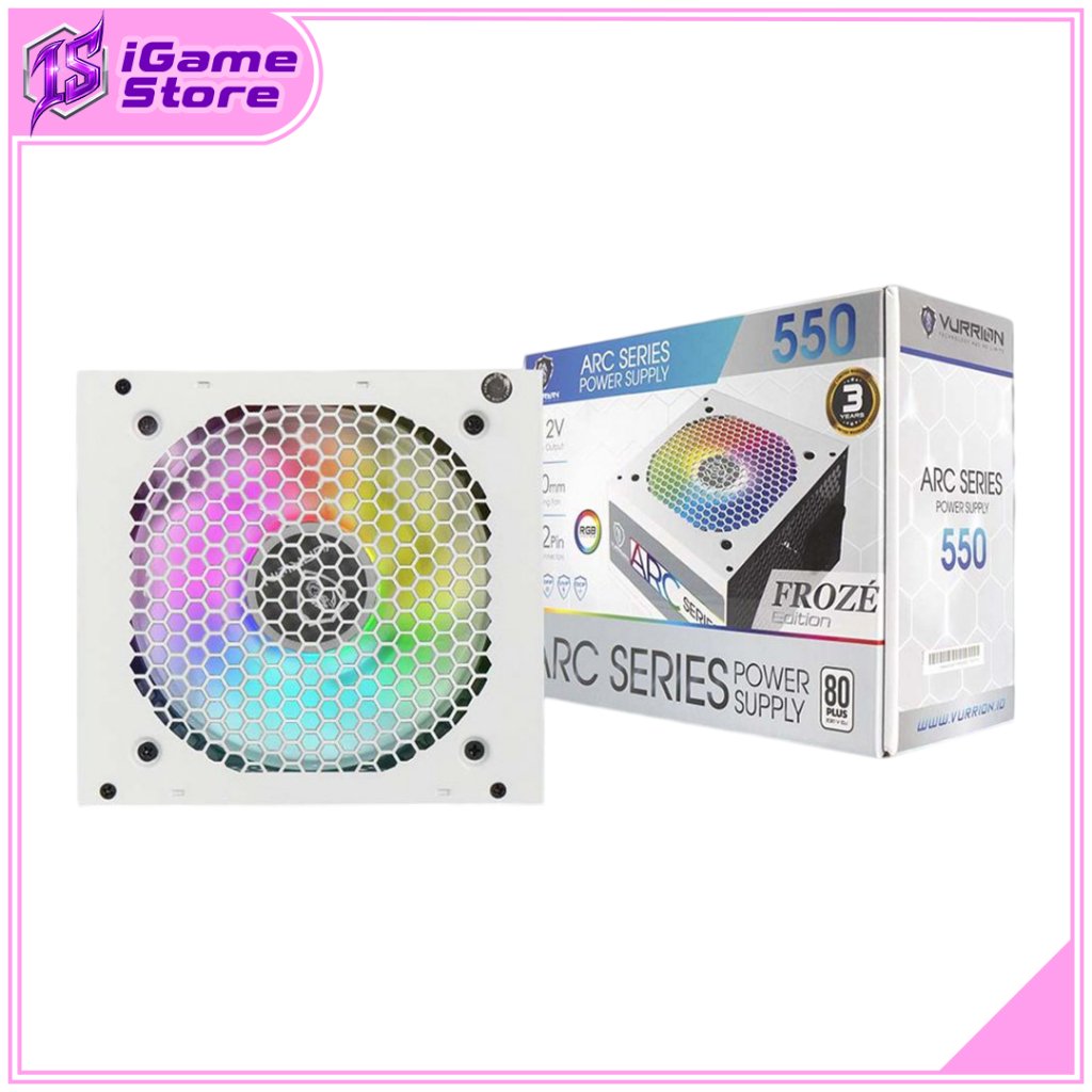PSU VURRION ARC SERIES 550 FROZE EDITION 80+ RGB 550W TOP
