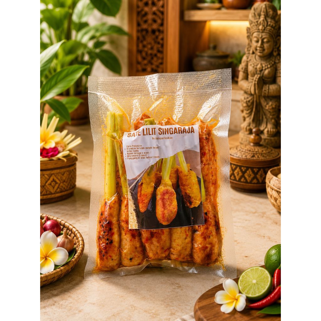 SATE LILIT SINGARAJA | SATE LILIT BALI | SATE LILIT AYAM HALAL