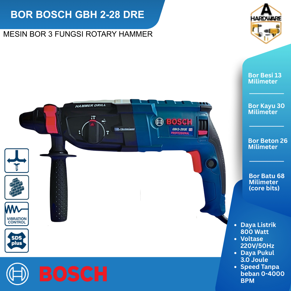 BOR BOBOK BETON BOSCH 228 D HAMMER DRILL ROTARY HAMMER