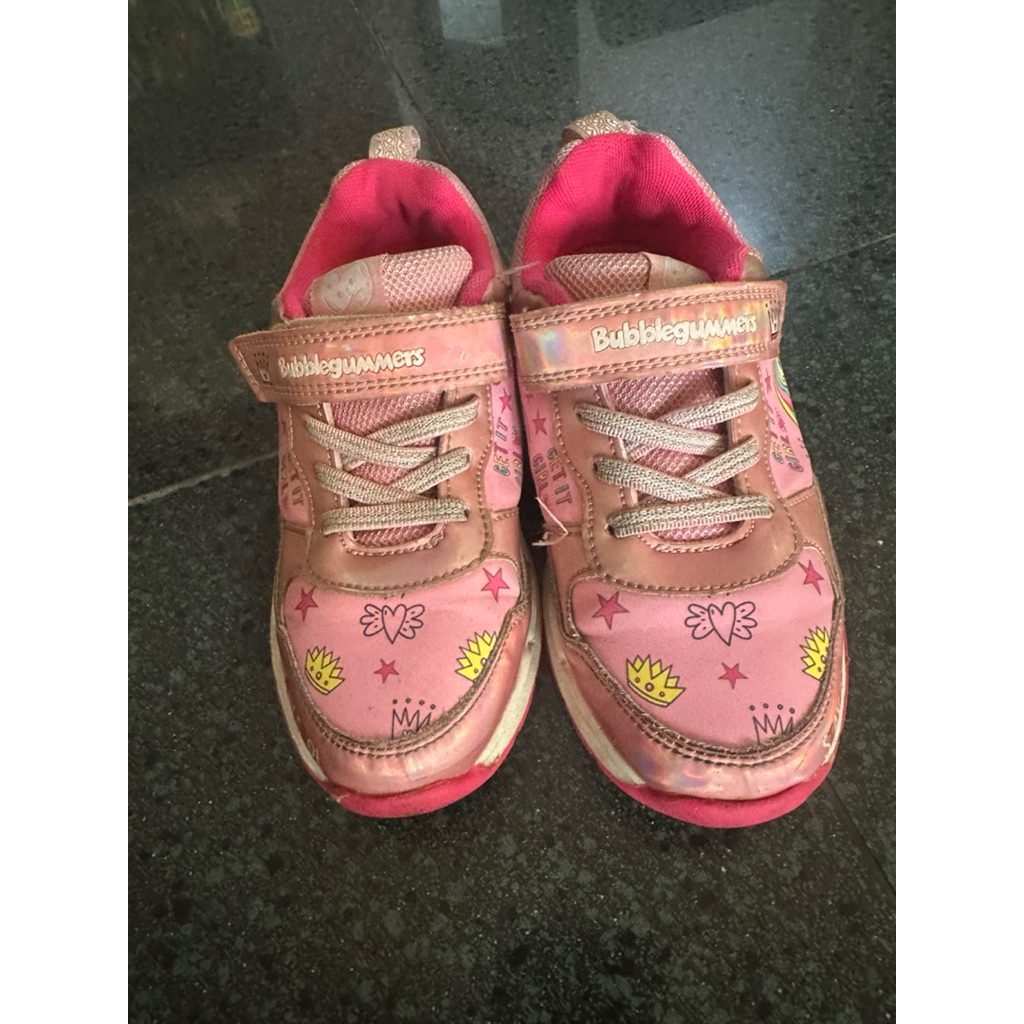 Bubble Gummers sepatu unicorns anak pink sepatu LED