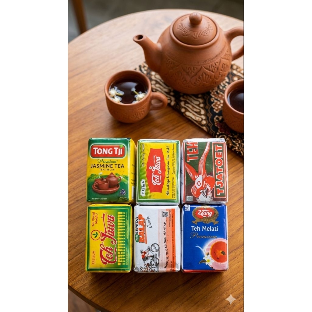 Teh Racikan Khas Solo isi 6 Pcs (Teh Jawa Premium, 2 Tang Premium, Jawa Prima, Tjatoet, Tong Tji Pre