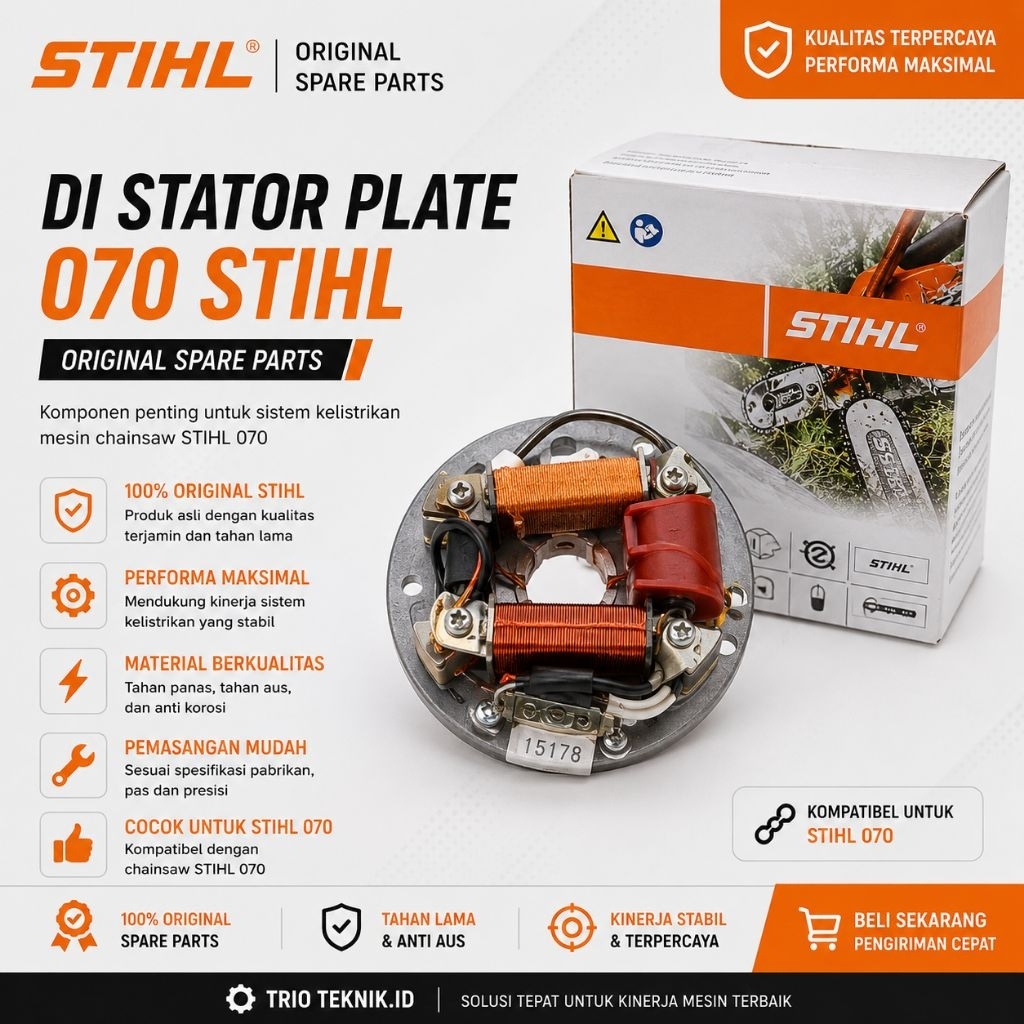 pengapian coil cdi  senso 070 stator plate cdi assy chainsaw 070
