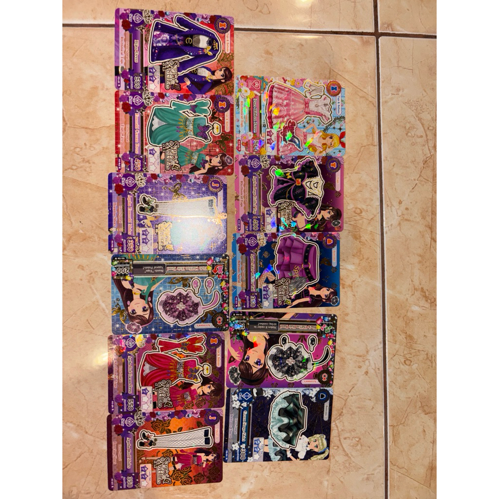 [BOOKED] Aikatsu Pure Ribbon dress, ageha logo, bijou dress, emerald cocoon, ageha red, green stage 