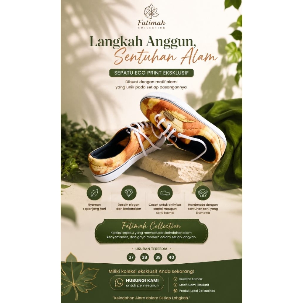 Sepatu Casual Ecoprint