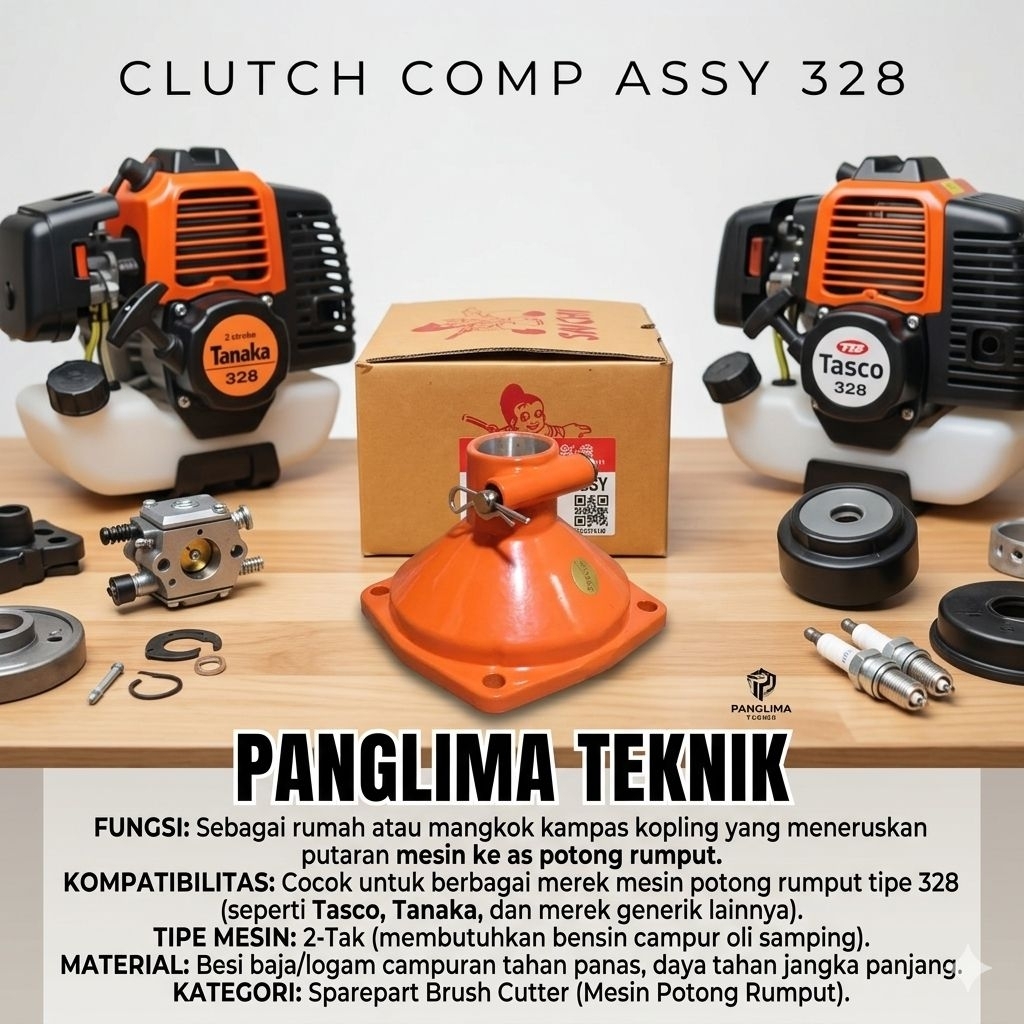 Saichi Clutch Assy Case 328 Rumah Kampas Kopling Sproket BG 328