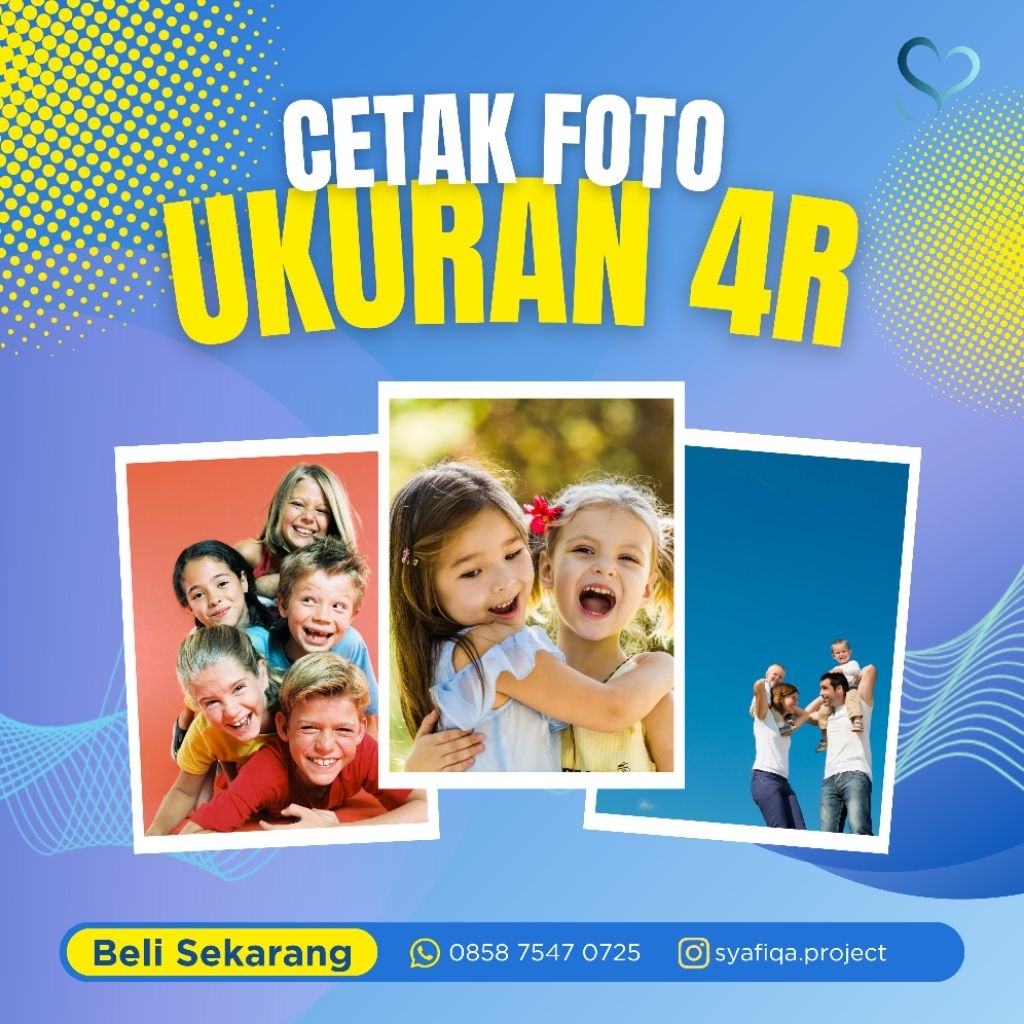 Cetak Foto Ukuran 4R + Laminasi