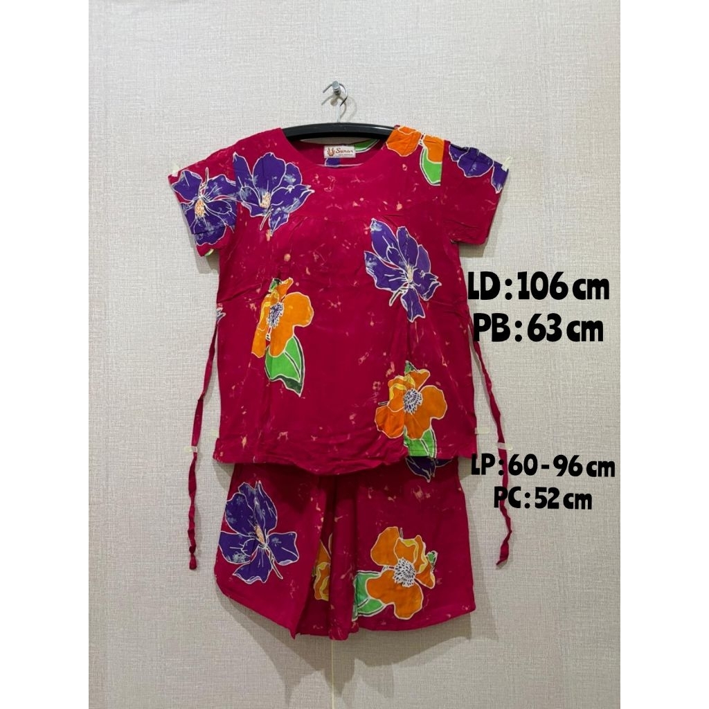 Setelan Sunan kerut dada (short besar)