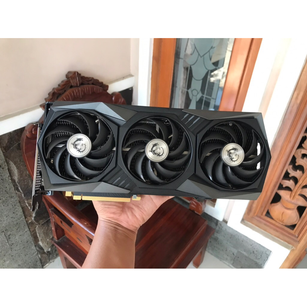 VGA MSI RTX 3060Ti Gaming X Trio Second Sangat Mulus Istimewa