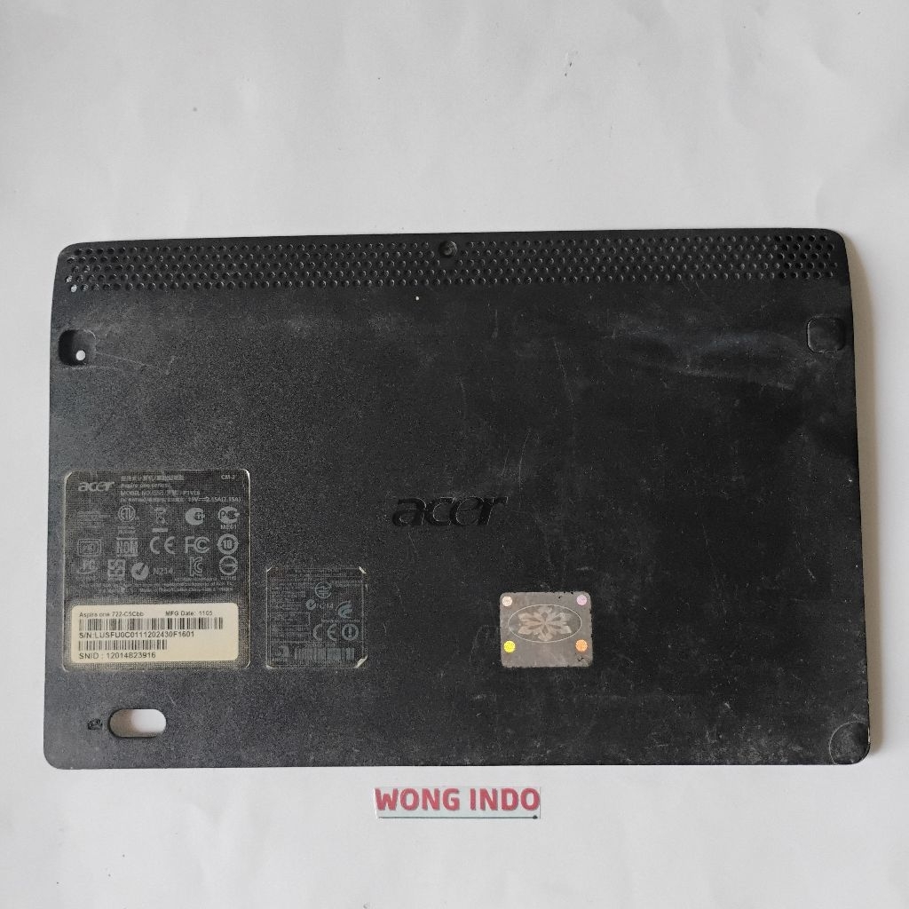 tutup casing bawah Acer aspire one 722 AO722